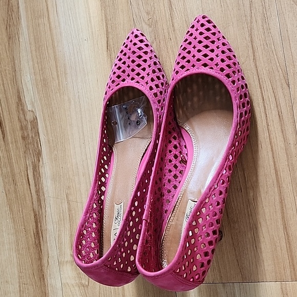 Zara laser cut Suede pumps Sz 38 - Picture 4 of 10